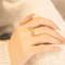 Sparkling Bow Ring 18K Gold Finish 925 Sterling Silver Ring Cute Ribbon 2