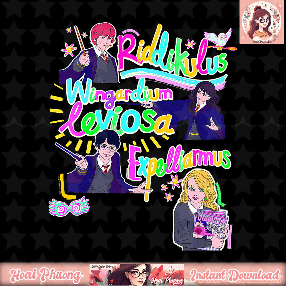Harry Potter Deathly Hallows 2 Magic Words Group Poster PNG Download copy.jpg