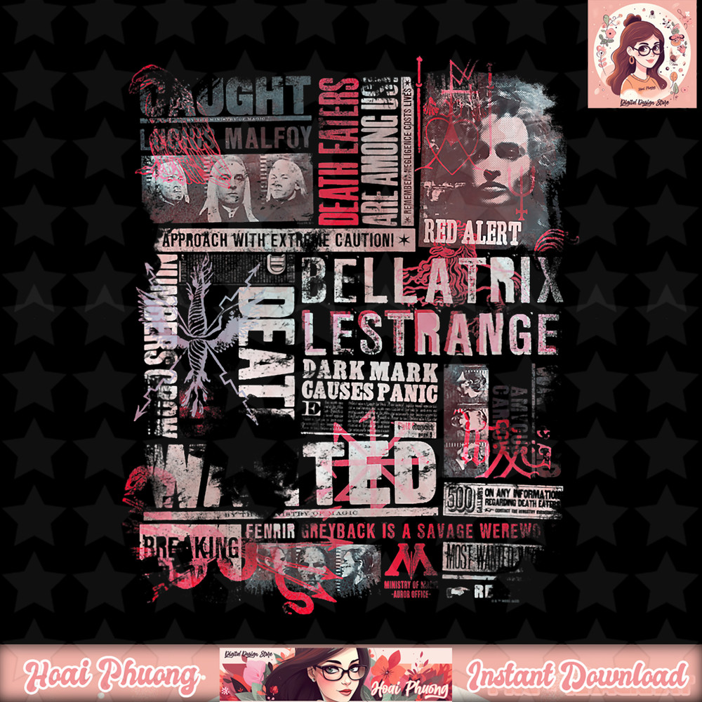 Harry Potter Deathly Hallows 2 Newspaper Collage Poster PNG Download copy.jpg