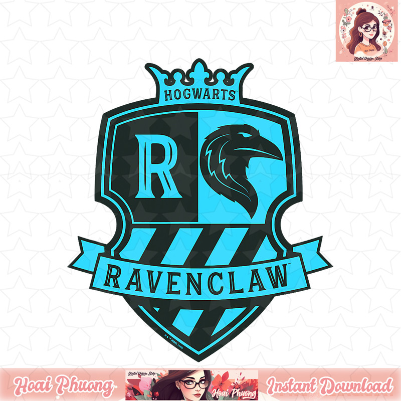 Harry Potter Deathly Hallows 2 Ravenclaw Crest Banner T-Shirt .jpg