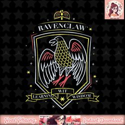 harry potter deathly hallows 2 ravenclaw neon crest t-shirt