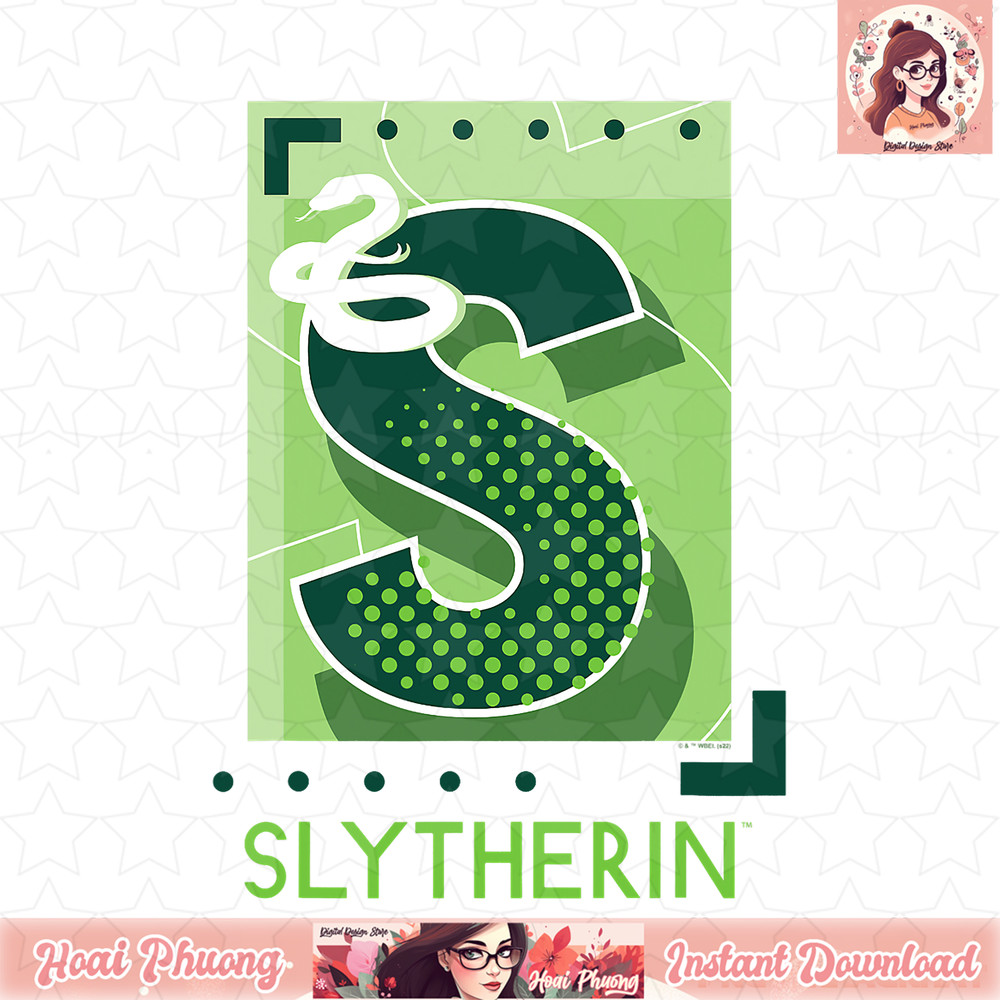 Harry Potter Deathly Hallows 2 Slytherin Big S Poster T-Shirt .jpg