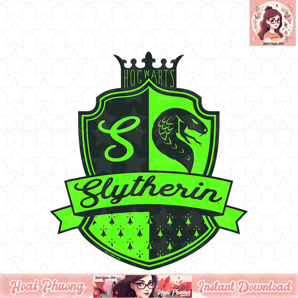 Harry Potter Deathly Hallows 2 Slytherin Crest Banner T-Shirt .jpg
