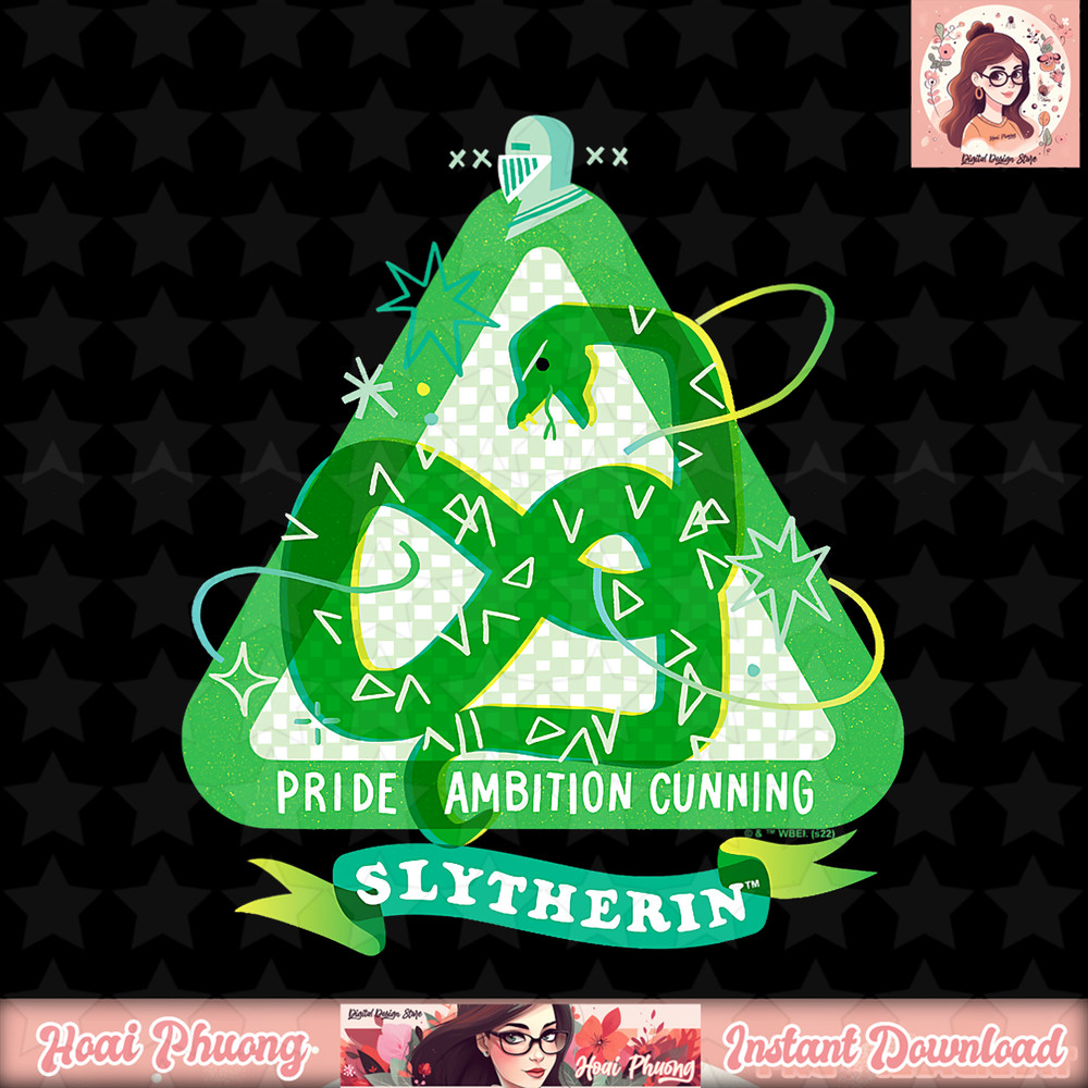 Harry Potter Deathly Hallows 2 Slytherin Grid Logo T-Shirt .jpg