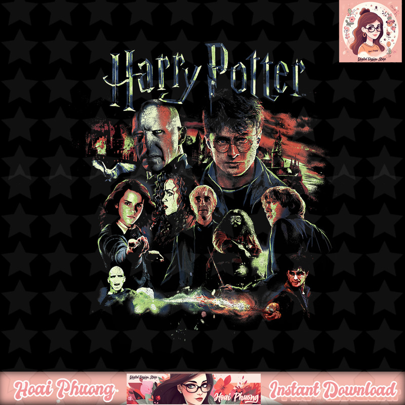 Harry Potter Deathly Hallows Group Shot Portrait T-Shirt .jpg