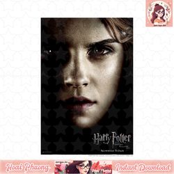 harry potter deathly hallows hermione character poster t-shirt