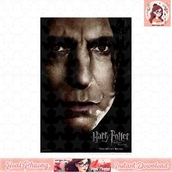 harry potter deathly hallows snape character poster t-shirt