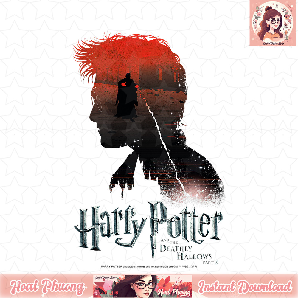 Harry Potter Deathly Hallows Voldemort Silhouette Fill T-Shirt .jpg