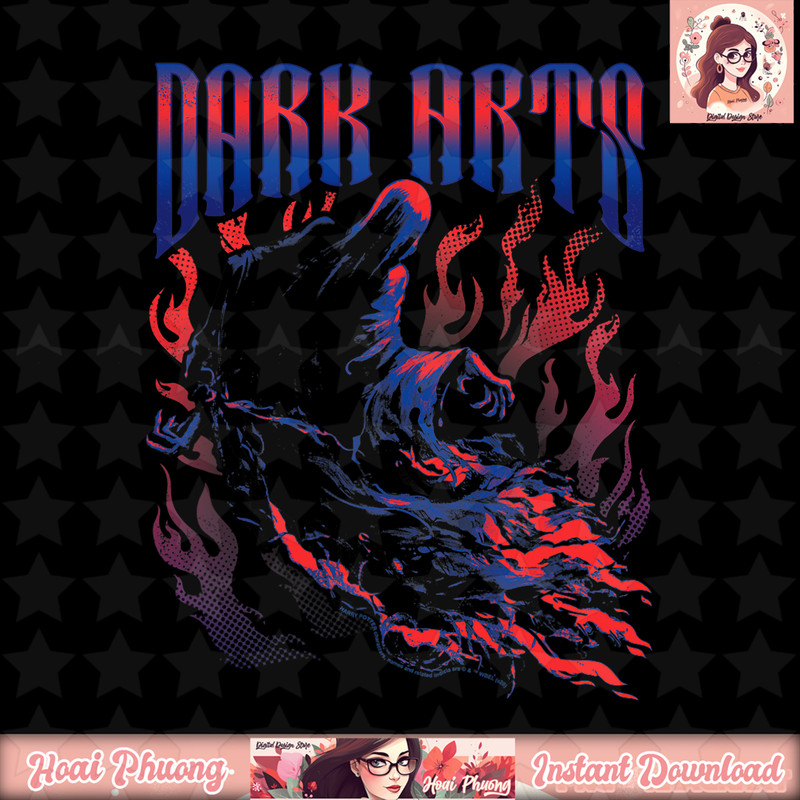 Harry Potter Dementor Dark Arts Neon Poster T-Shirt .jpg