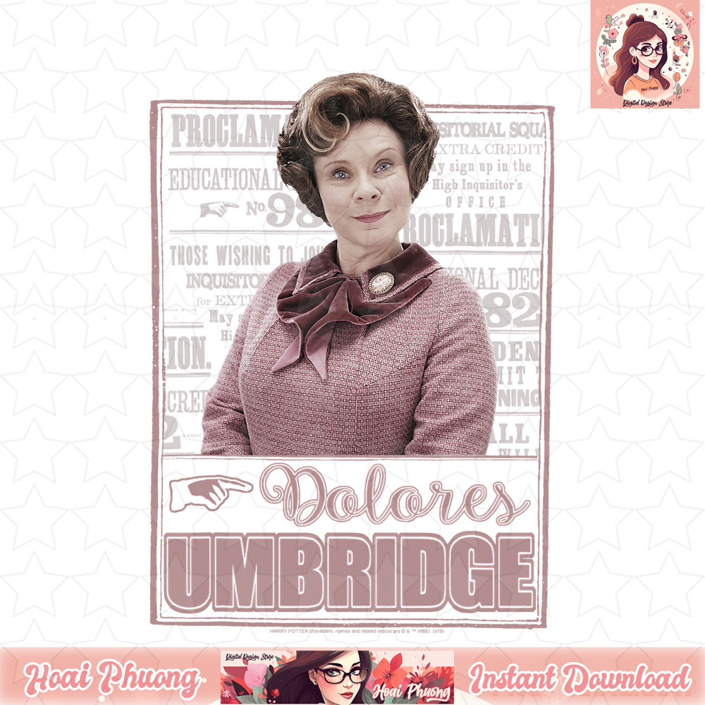 Harry Potter Dolores Umbridge Proclamation Portrait T-Shirt .jpg