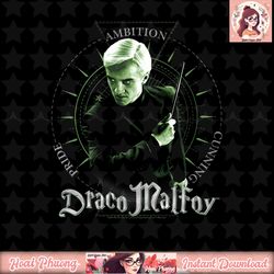 harry potter draco malfoy wand poster t-shirt