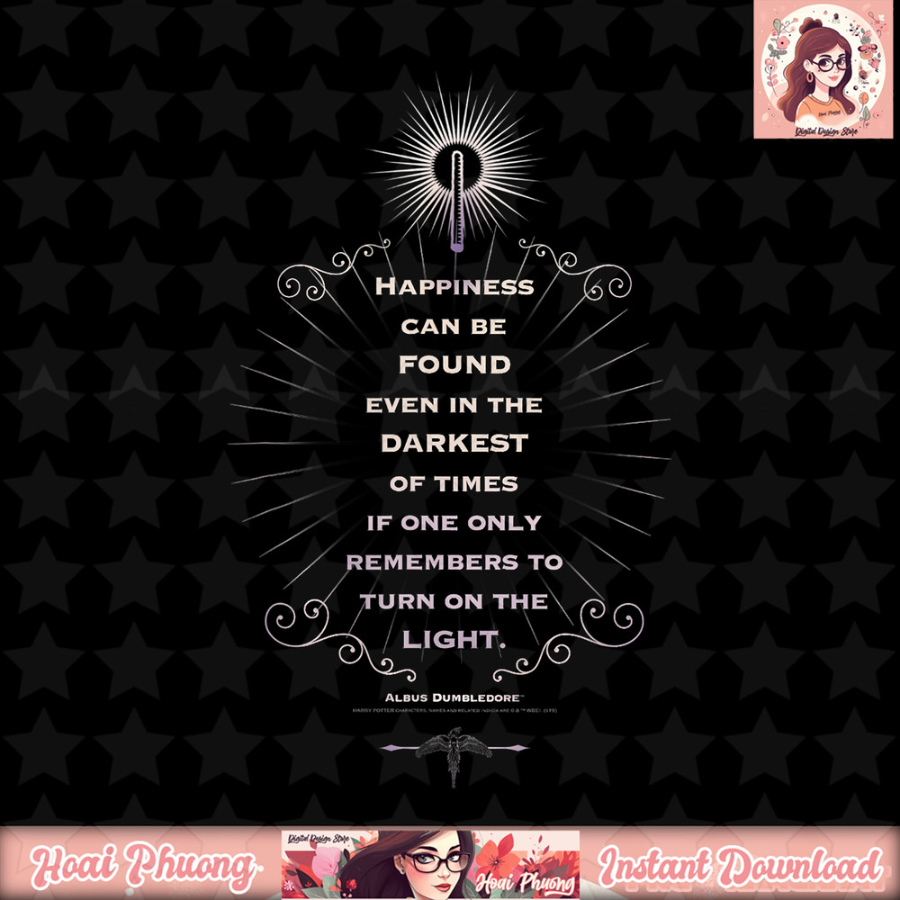 Harry Potter Dumbledore Happiness Can Be Found Quote T-Shirt .jpg