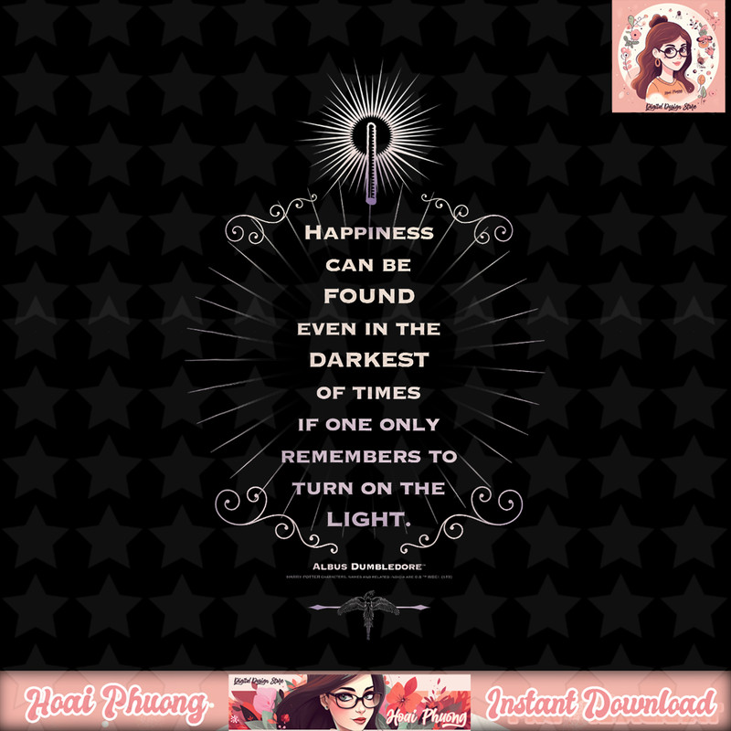 Harry Potter Dumbledore Happiness Can Be Found Quote T-Shirt .jpg