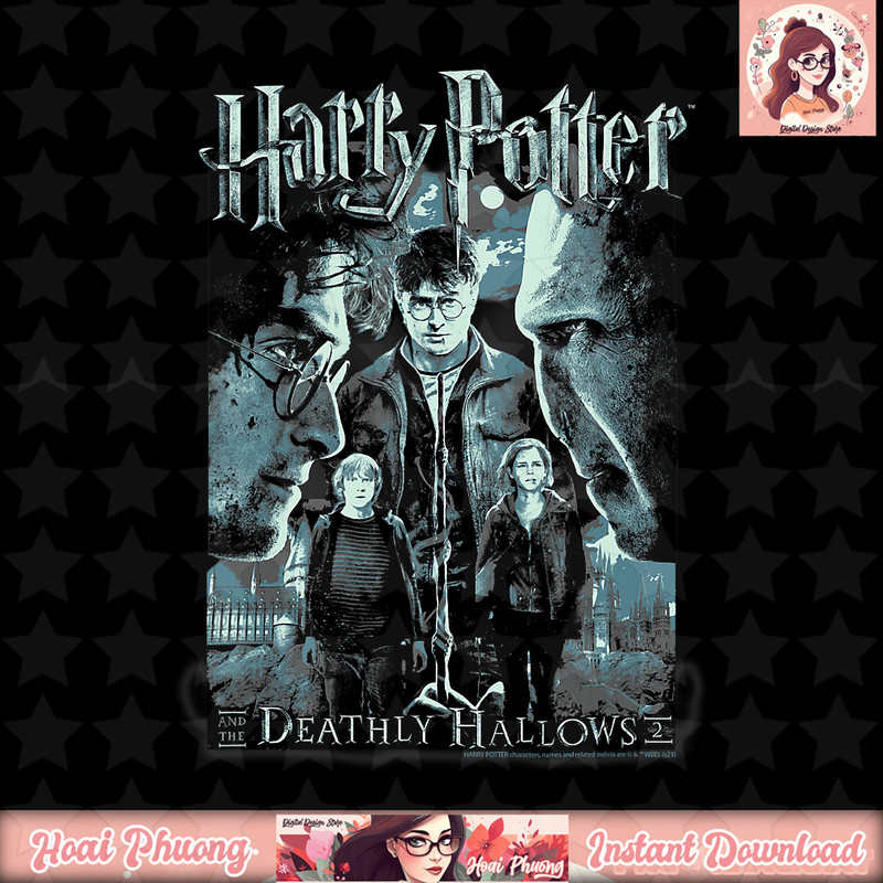Harry Potter Group Shot Deathly Hallows Part 2 Poster T-Shirt .jpg