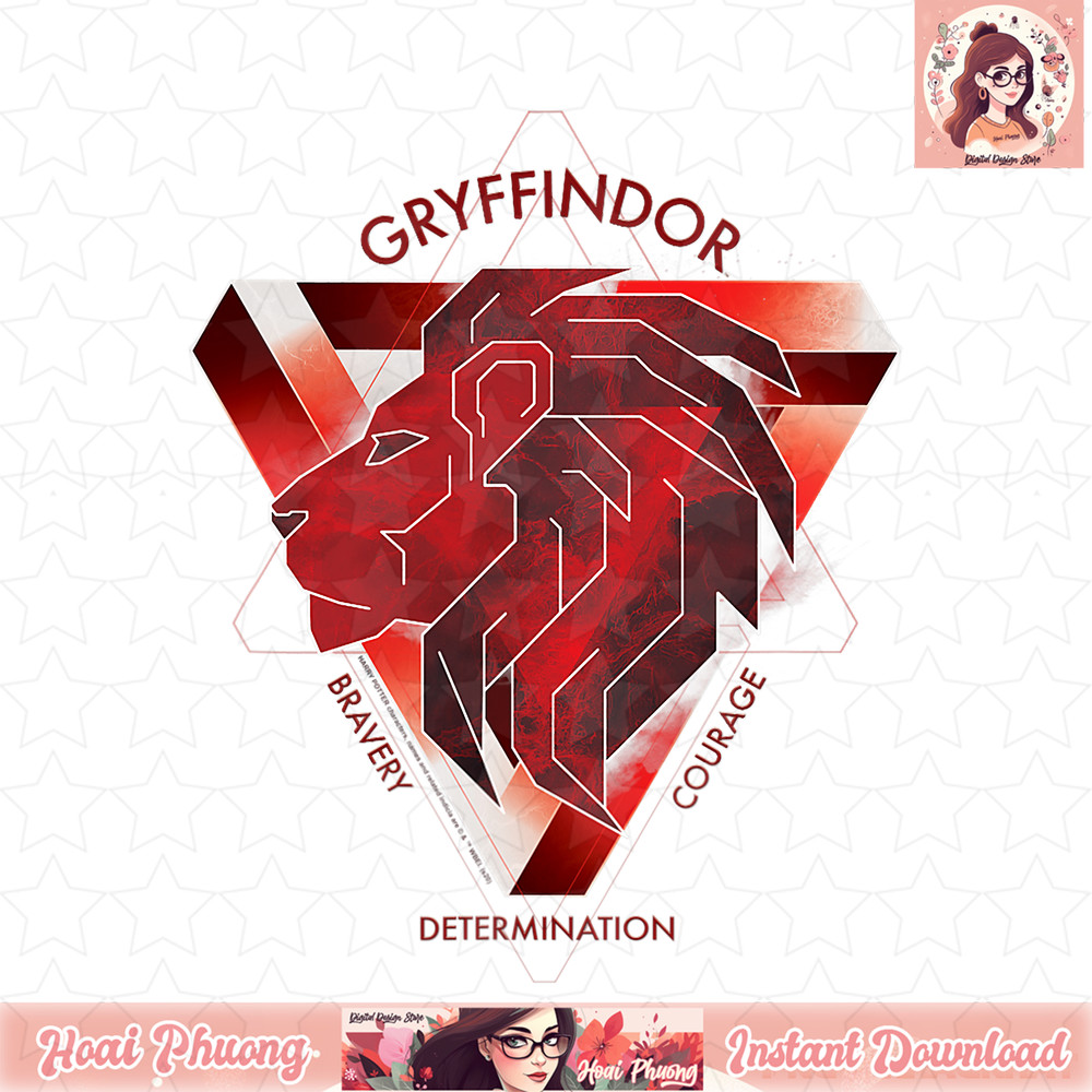 Harry Potter Gryffindor Bravery Courage Determination T-Shirt .jpg