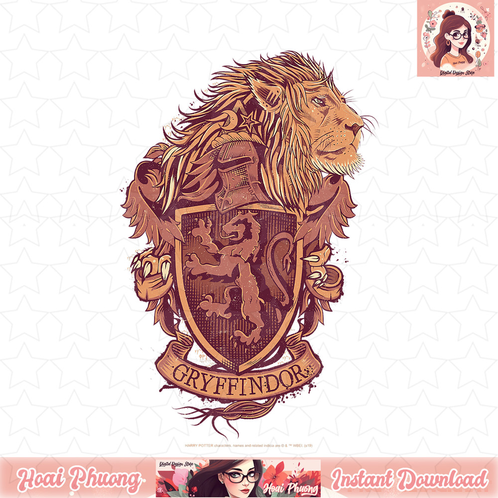 Harry Potter Gryffindor Detailed Crest T-Shirt .jpg