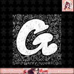 harry potter gryffindor graphic doodles t-shirt