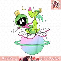 kids looney tunes youth marvin the martian k-9 neon portrait t-shirt