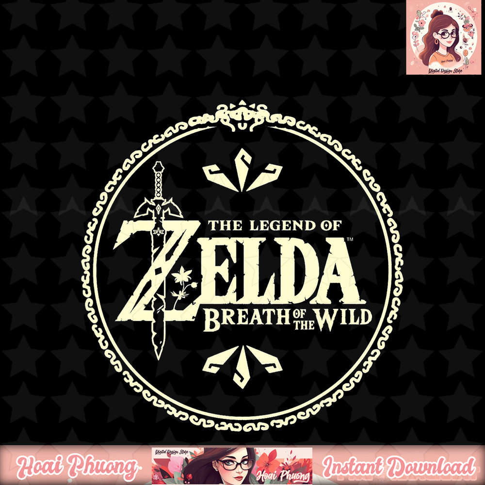 Legend Of Zelda Breath of The Wild Yellow Hue Logo T-Shirt .jpg