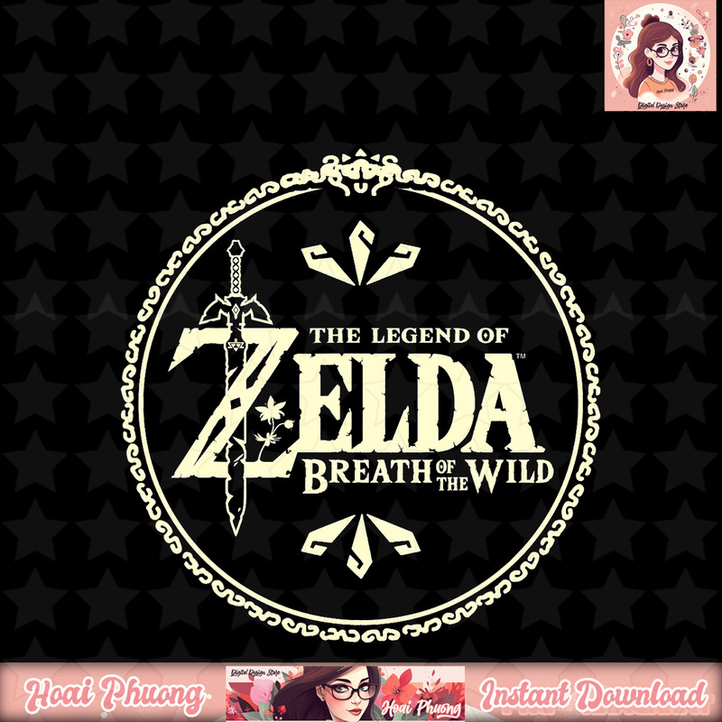 Legend Of Zelda Breath of The Wild Yellow Hue Logo T-Shirt .jpg