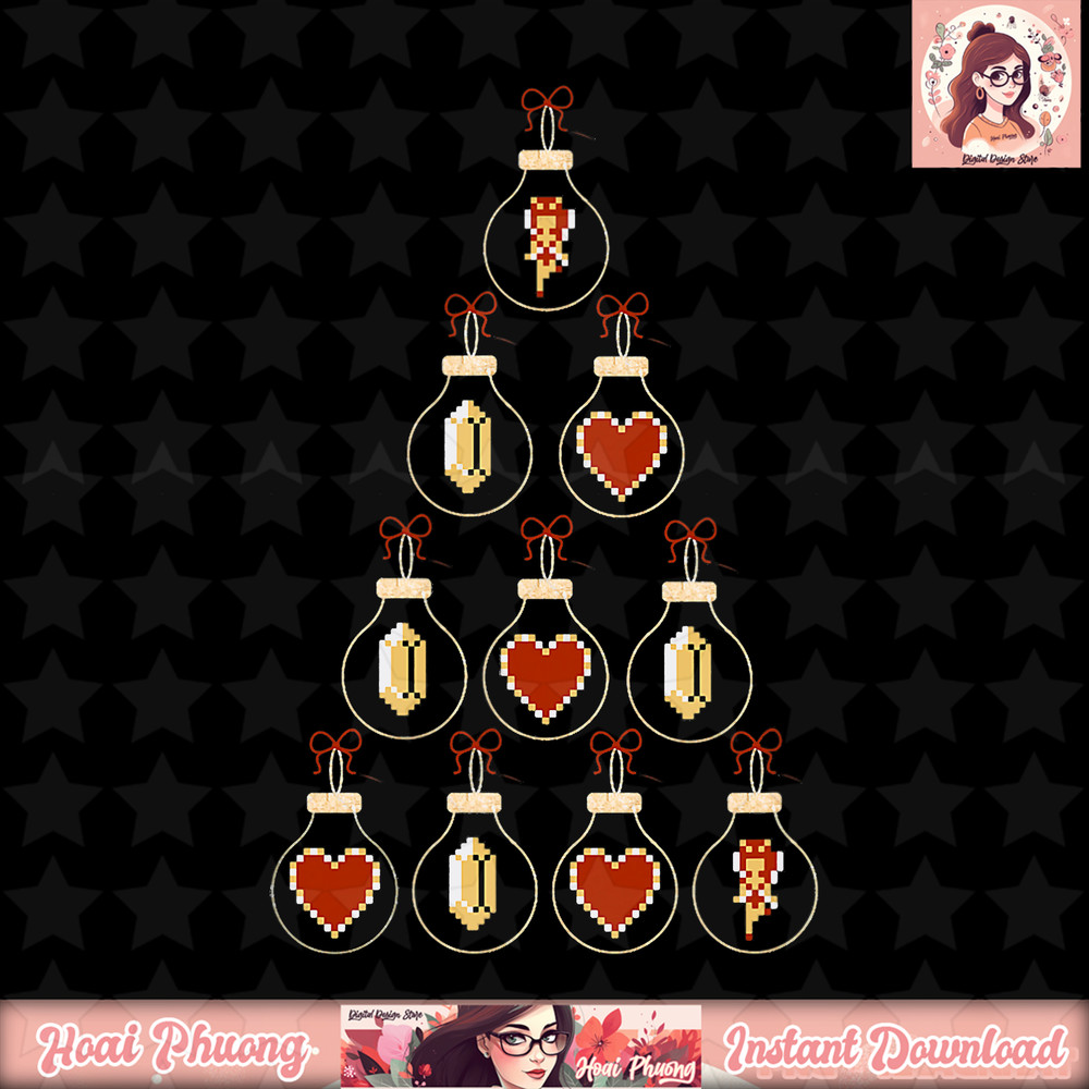 Legend of Zelda Christmas Ornament Tree T-Shirt .jpg