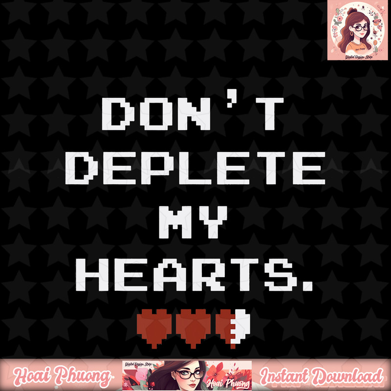 Legend Of Zelda Don_t Deplete My Hearts Graphic T-Shirt T-Shirt .jpg