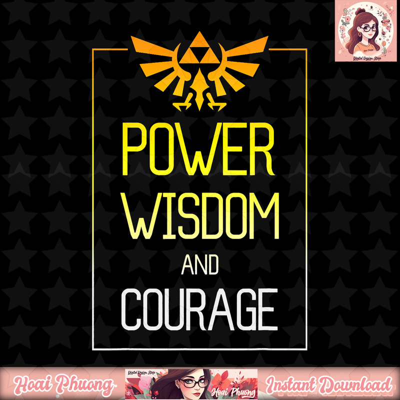 Legend Of Zelda Power, Wisdom And Courage Royal Crest Logo T-Shirt .jpg