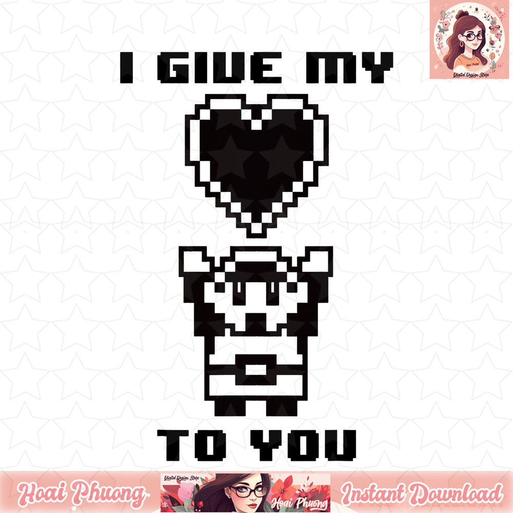 Legend of Zelda Retro My Heart To You 8 Bit Graphic T-Shirt T-Shirt .jpg
