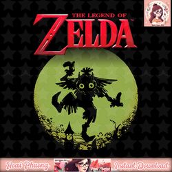 legend of zelda skull kid moon silhouette logo t-shirt