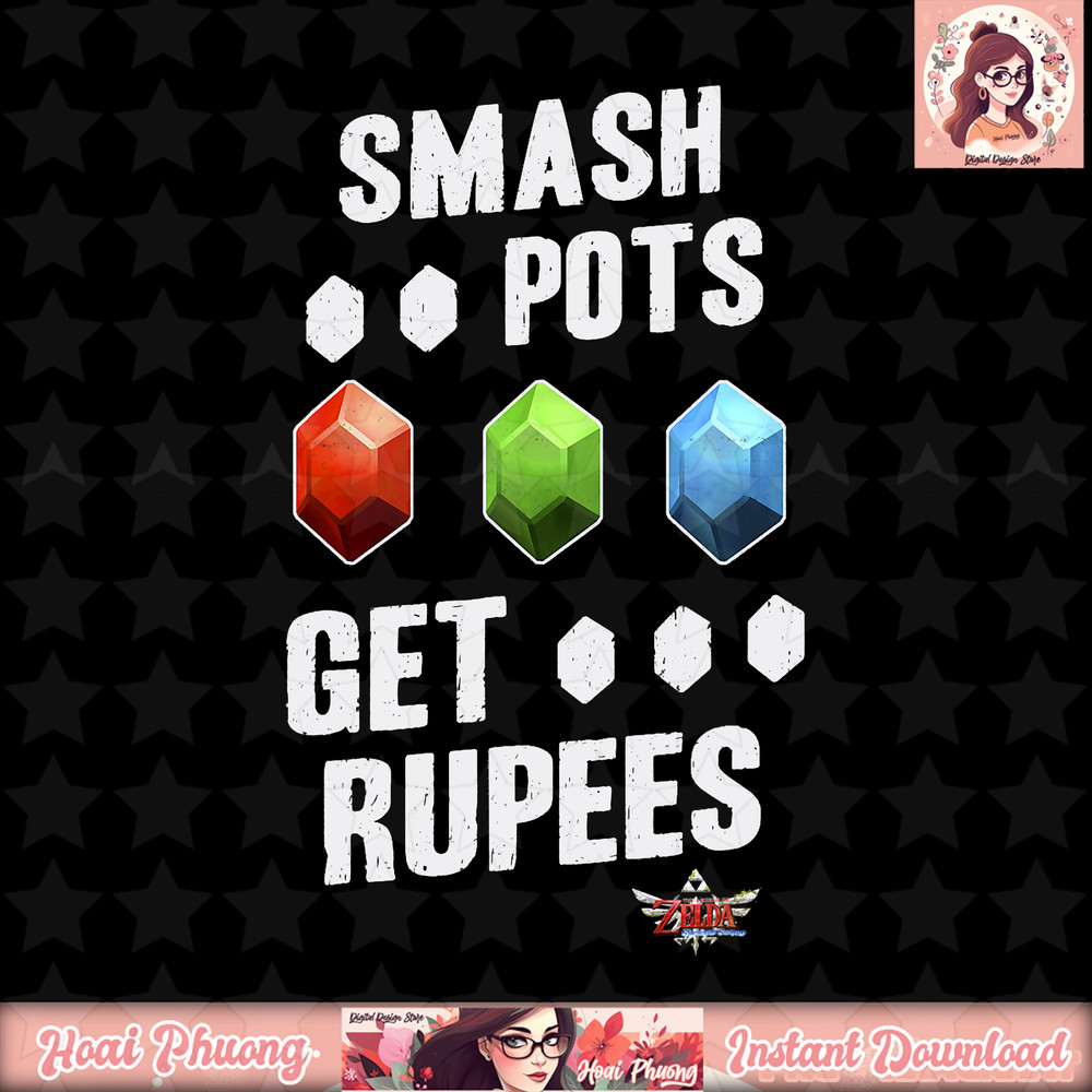 Legend Of Zelda Smash Pots Get Rupees Portrait T-Shirt .jpg
