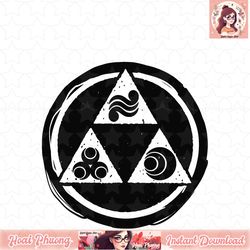legend of zelda triforce attributes outline graphic t-shirt t-shirt