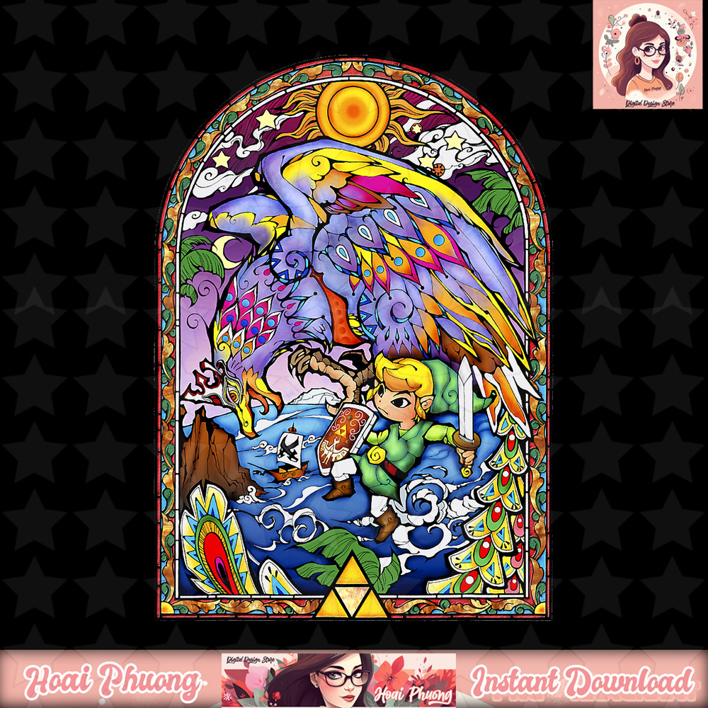 Legend of Zelda Wind Waker Kargaroc Glass Graphic T-Shirt T-Shirt .jpg