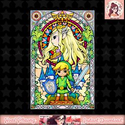 legend of zelda wind waker stained glass graphic t-shirt t-shirt