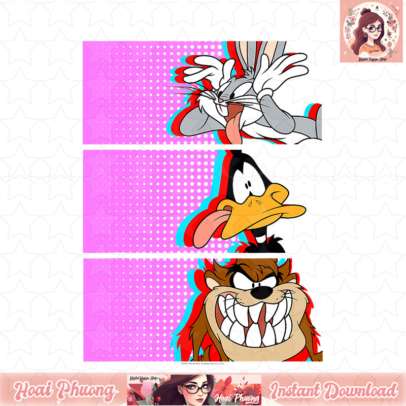 Looney Tunes Bright Tiles T-Shirt .jpg