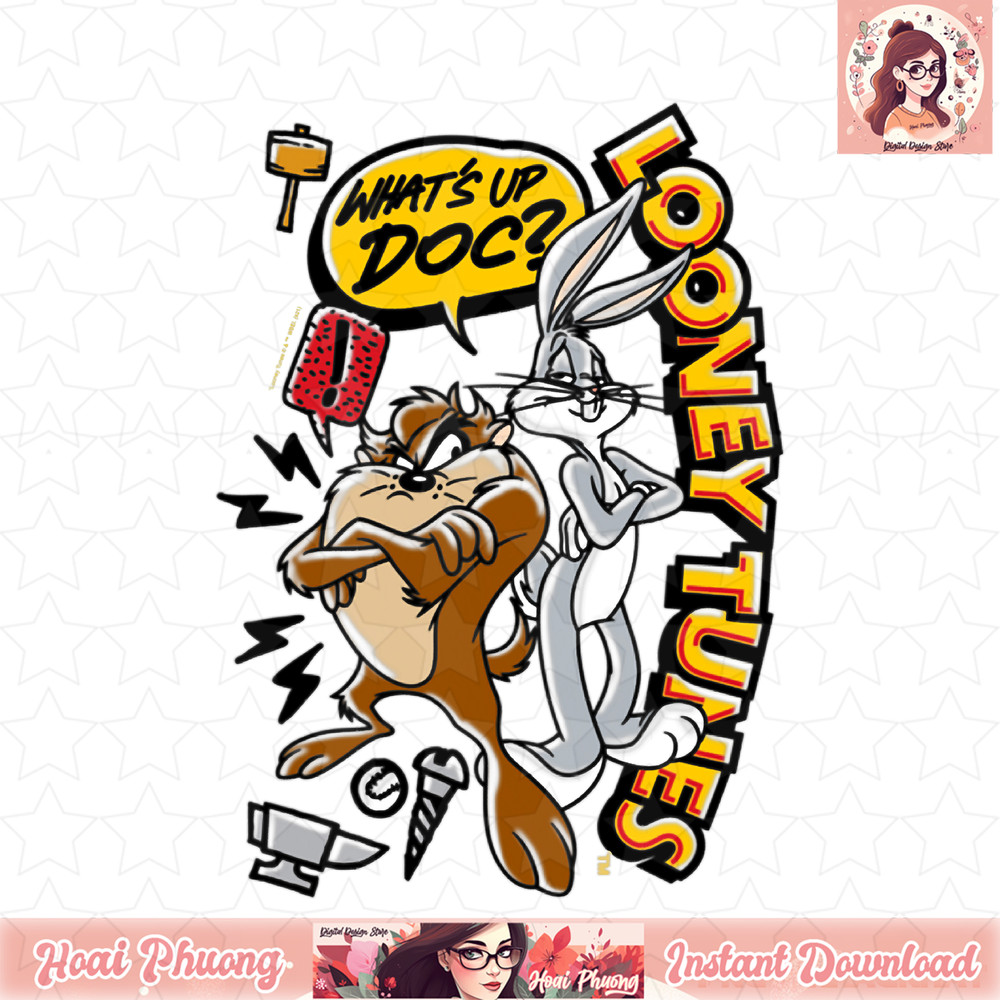Looney Tunes Bugs and Taz What_s Up Doc T-Shirt .jpg