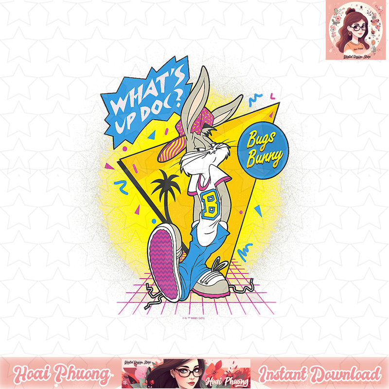 Looney Tunes Bugs Bunny 90s Throw Back Outfit T-Shirt .jpg