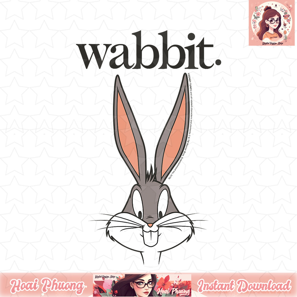 Looney Tunes Bug Bunny Wabbit Big Face T-Shirt .jpg
