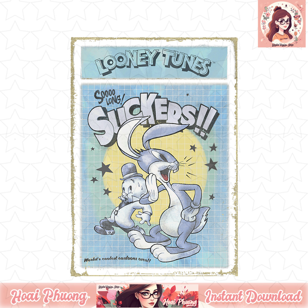 Looney Tunes Bugs _ Elmer So Long Suckers Poster T-Shirt .jpg