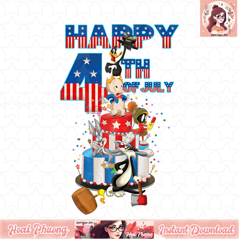Looney Tunes Bugs and Friends 4th of July T-Shirt .jpg