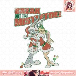 looney tunes bugs and lola mistletoe t-shirt
