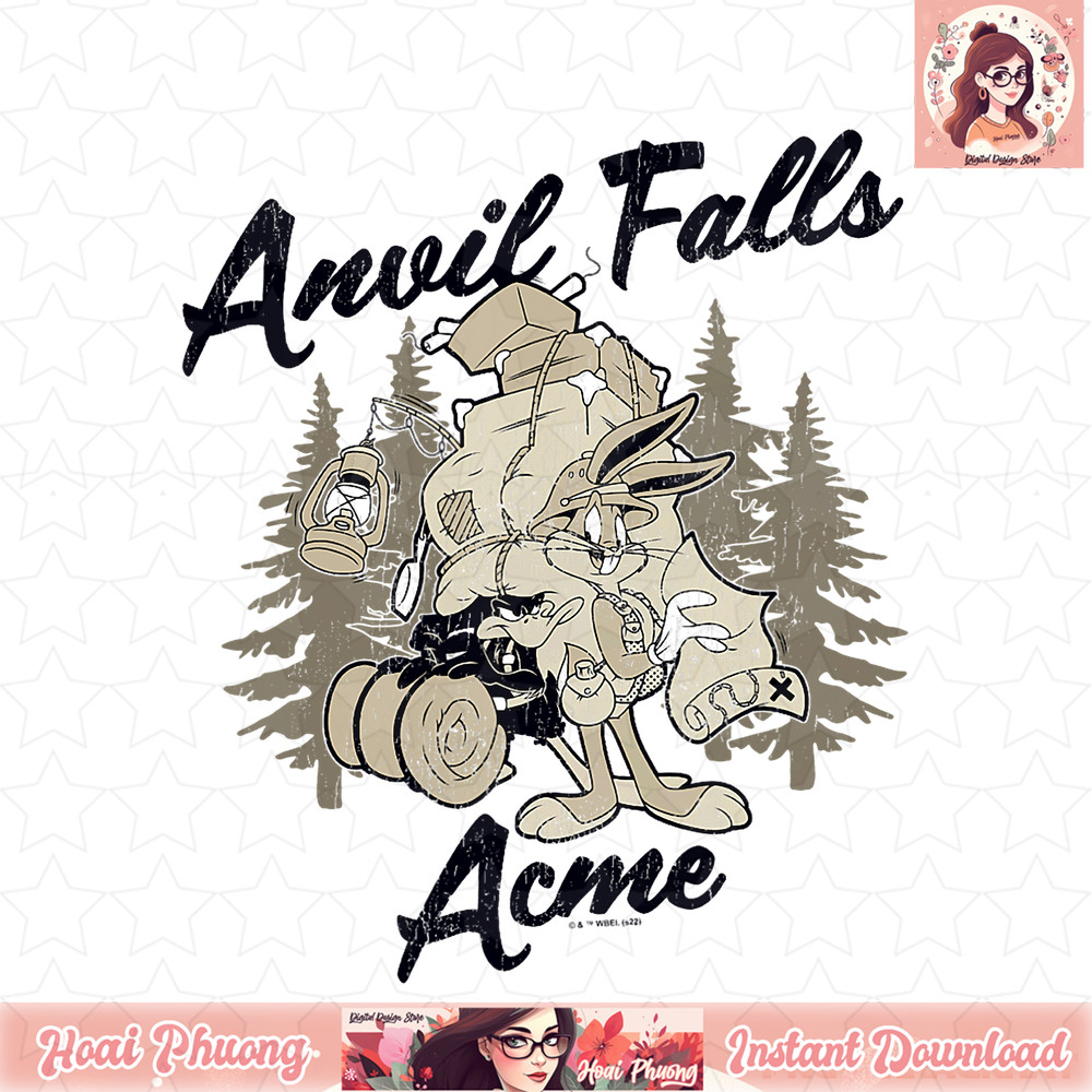 Looney Tunes Bugs Bunny Anvil Falls Acme Logo T-Shirt .jpg