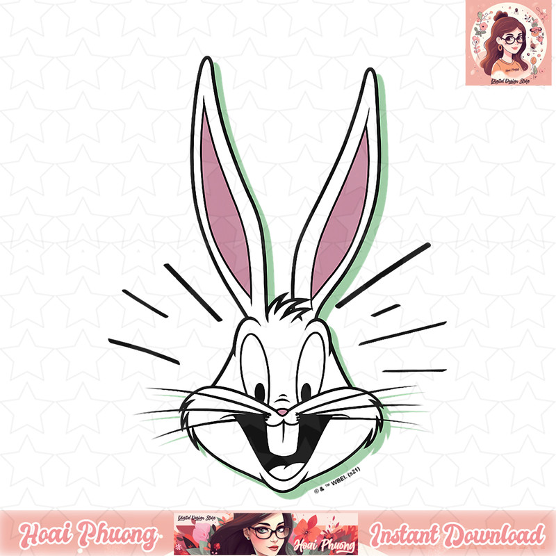 Looney Tunes Bugs Bunny Big Face T-Shirt .jpg