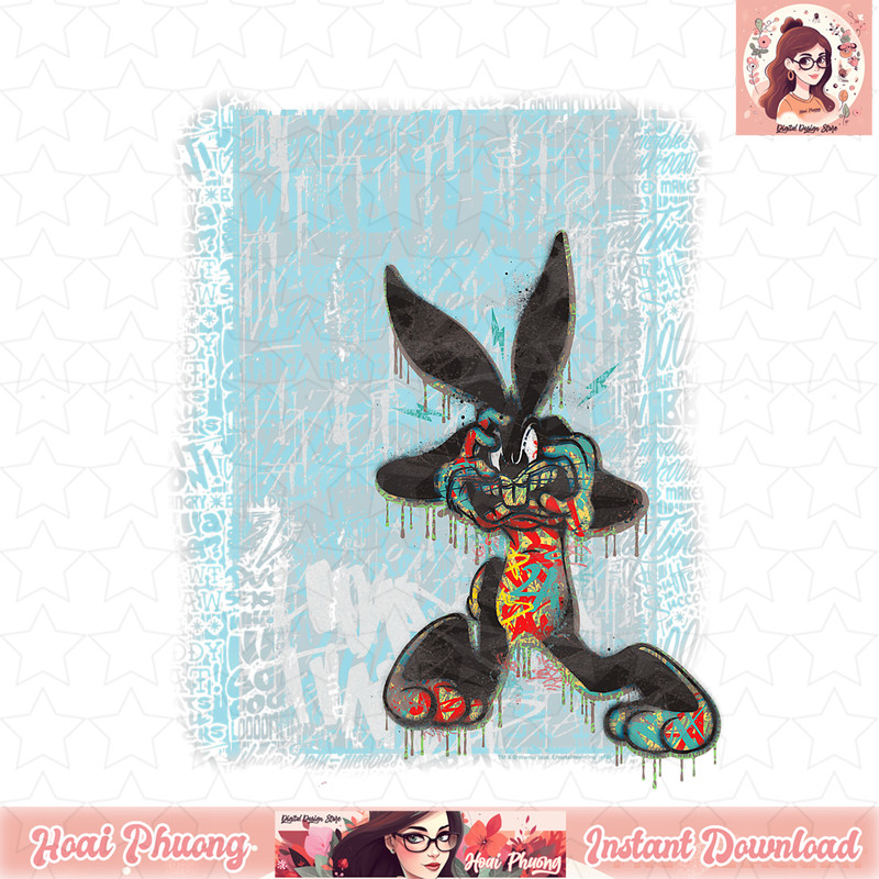 Looney Tunes Bugs Bunny Graffiti Rabbit T-Shirt .jpg