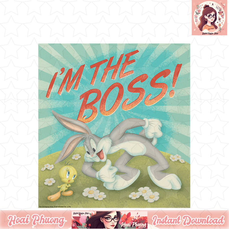 Looney Tunes Bugs Bunny I_m the Boss T-Shirt .jpg