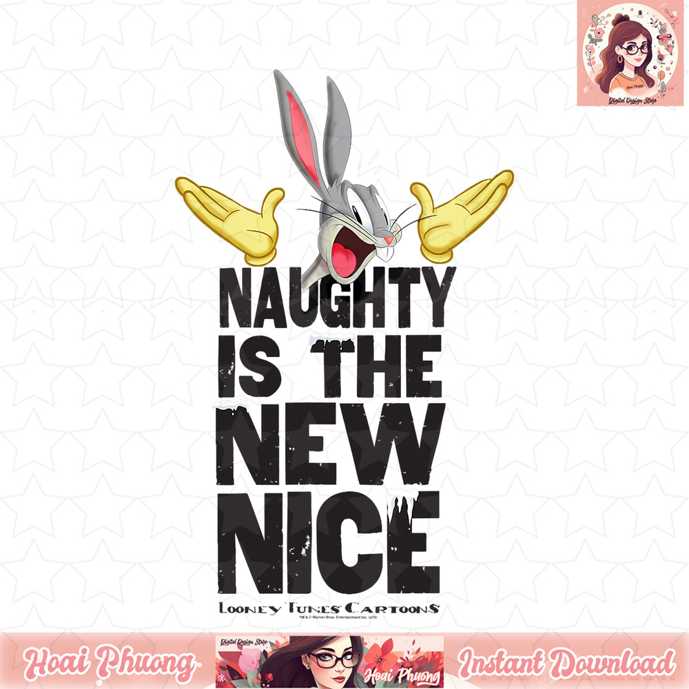 Looney Tunes Bugs Bunny Naughty Christmas T-Shirt .jpg