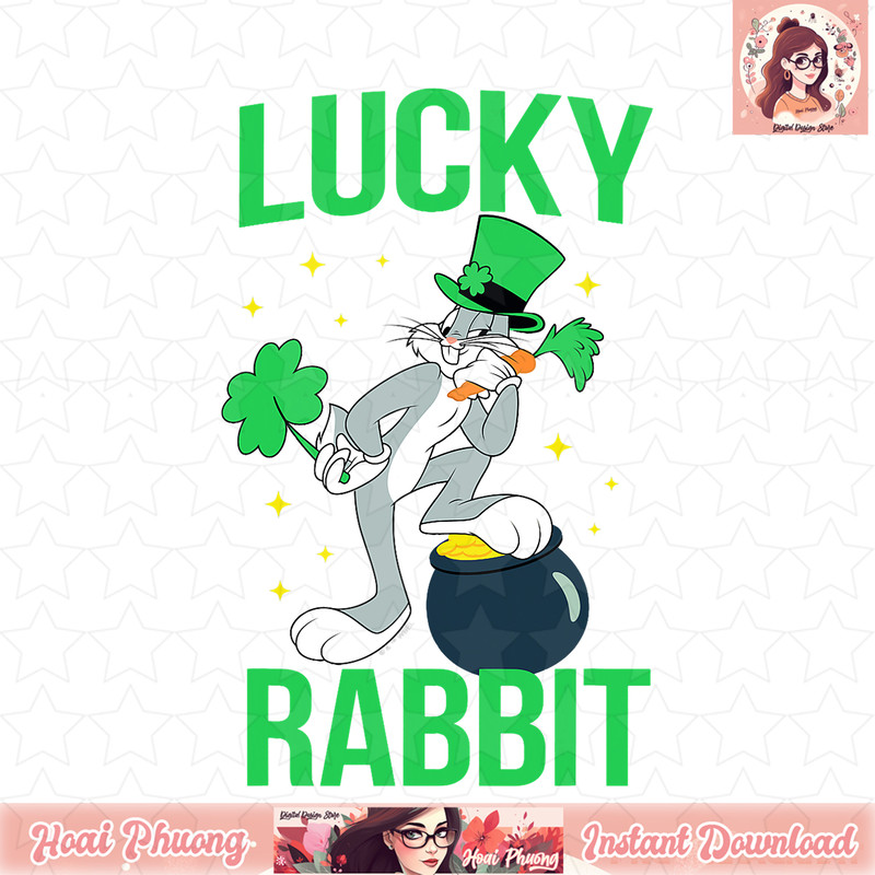 Looney Tunes Bugs Bunny St. Patrick_s Lucky Rabbit T-Shirt .jpg