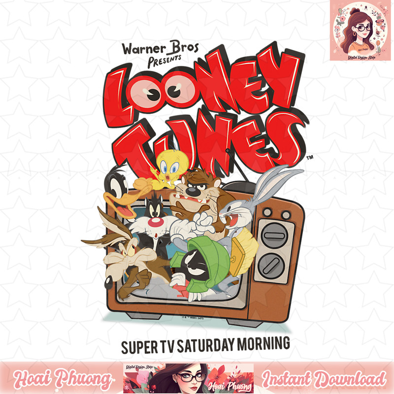 Looney Tunes Bugs Bunny Super TV Saturday T-Shirt .jpg