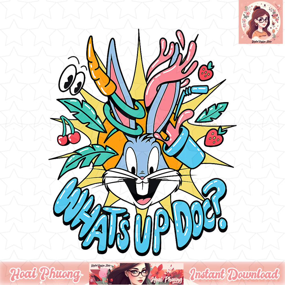Looney Tunes Bugs Bunny What_s Up Doc Explosion T-Shirt .jpg