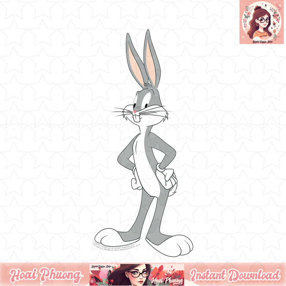 Looney Tunes Bugs Bunny Stance Portrait T-Shirt .jpg
