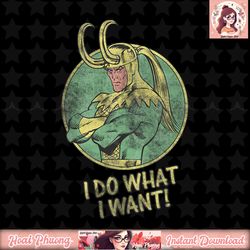 marvel loki i do what i want faded attitude graphic t-shirt t-shirt
